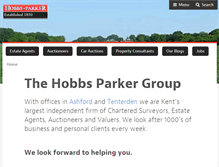 Tablet Screenshot of hobbsparker.co.uk